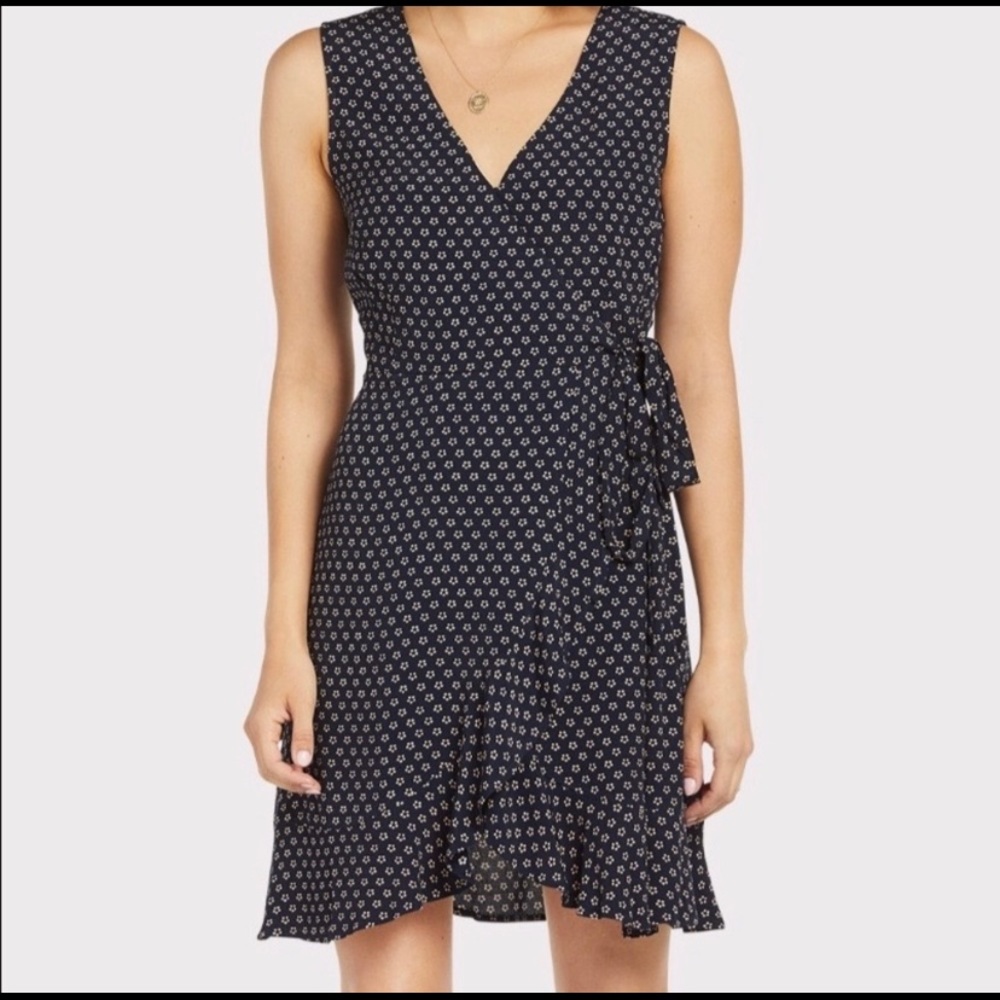 Sanctuary navy blue flower dress